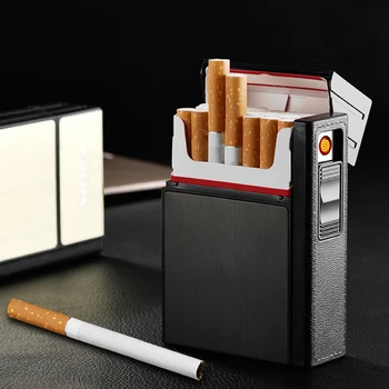 Removable USB Rechargeable Cigarette Case Lighter Windproof Cigarette Lighter Portable Fast Cigarette Lighter 20 Cigarette Packs
Removable USB Rechargeable Cigarette Case Lighter Windproof Cigarette Lighter Portable Fast Cigarette Lighter 20 Cigarette Packs