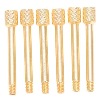 6 Pcs Brass Electric Guitar Tremolo Bridge Saddle Clamp Lock string Screw/String through Screw/Not need Insert Block Gold
6 Pcs Brass Electric Guitar Tremolo Bridge Saddle Clamp Lock string Screw/String through Screw/Not need Insert Block Gold