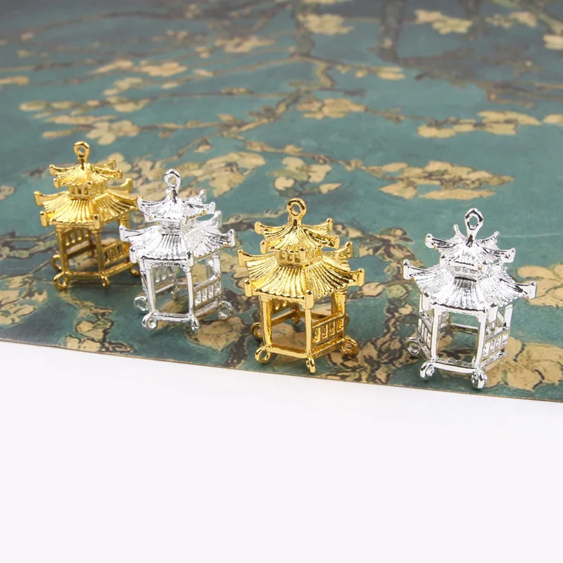 Chinese style DIY handmade accessories hexagonal pavilion attic ancient clock hairpin headdress bridal Earrings materials
Chinese style DIY handmade accessories hexagonal pavilion attic ancient clock hairpin headdress bridal Earrings materials