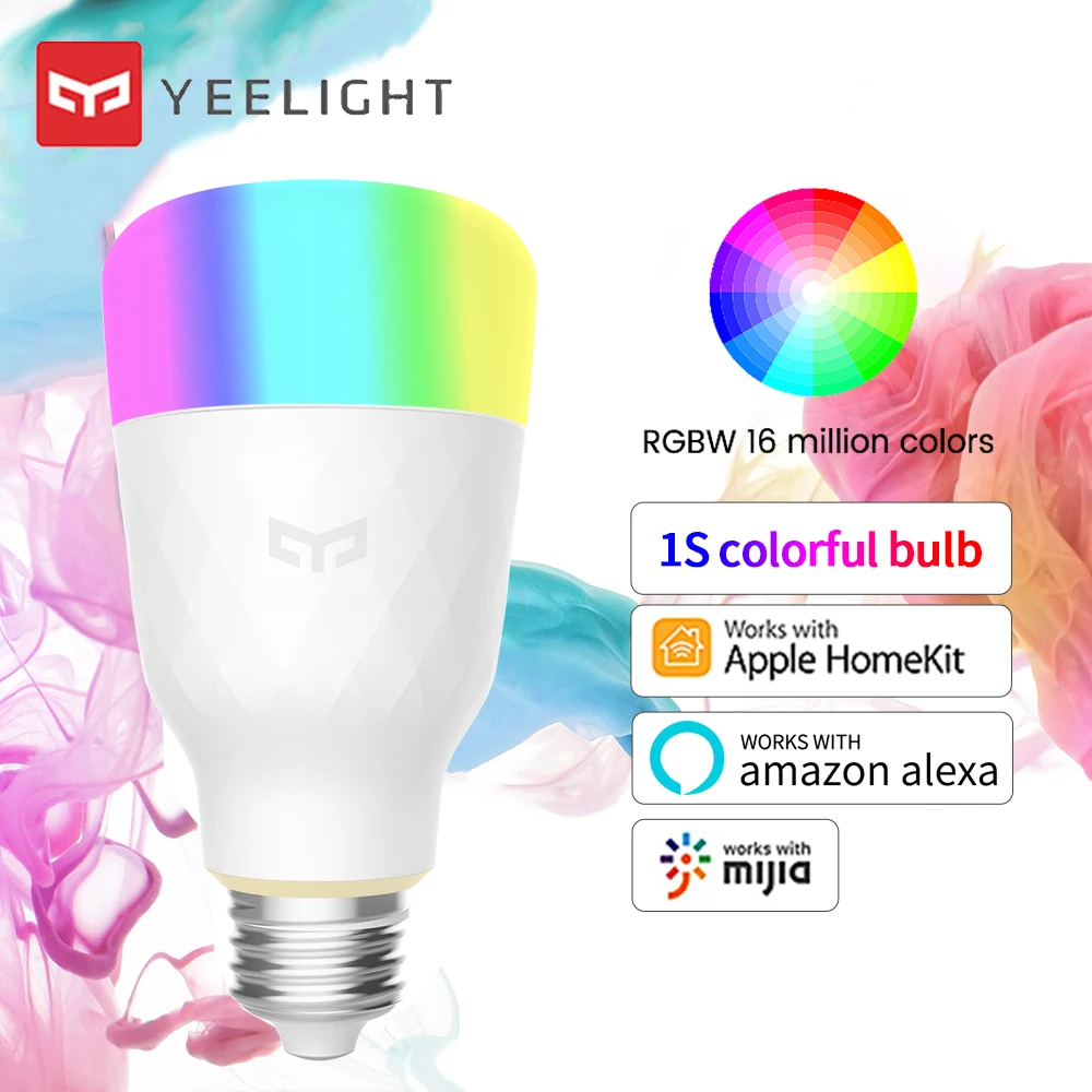 Yeelight YLDP1SYL Light Bulb RGB E27 10W 800lm Wireless Control Voice Control Smart Lamp Vast Color Options Colorful Version
Yeelight YLDP1SYL Light Bulb RGB E27 10W 800lm Wireless Control Voice Control Smart Lamp Vast Color Options Colorful Version