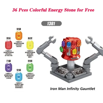 Avengers 4 Big Action Figures Thanos Iron Man Glove Infinity Gauntlet With 5pcs Stones Building Blocks Kids Gift Toys XH 1361 
Avengers 4 Big Action Figures Thanos Iron Man Glove Infinity Gauntlet With 5pcs Stones Building Blocks Kids Gift Toys XH 1361