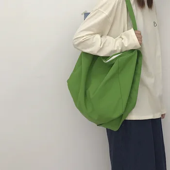 Korean New Simple Solid Color Canvas Bag Large Capacity Shoulder Crossbody Pack 2020 New Shopping Package Women C521
Korean New Simple Solid Color Canvas Bag Large Capacity Shoulder Crossbody Pack 2020 New Shopping Package Women C521