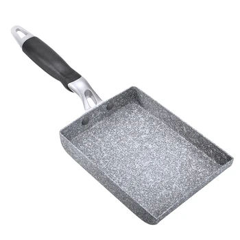 Rectangular Non-stick Frying Pan Grill Egg Roll Frying Pans Maifanite Stone Coating Long Handle Fast Heat Conduction Cookware
Rectangular Non-stick Frying Pan Grill Egg Roll Frying Pans Maifanite Stone Coating Long Handle Fast Heat Conduction Cookware