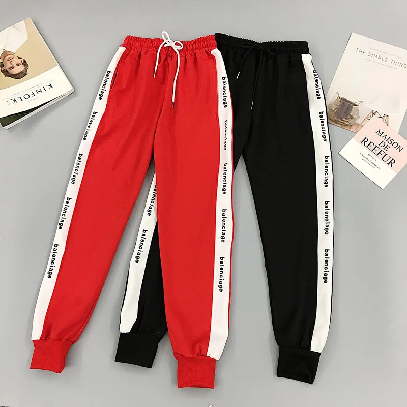 Women Jogger Pants 2019 New Spring Arrival And Autumn Letter Female Ankle-Length Pants Student Teenager Girls Korean Style N50
Women Jogger Pants 2019 New Spring Arrival And Autumn Letter Female Ankle-Length Pants Student Teenager Girls Korean Style N50