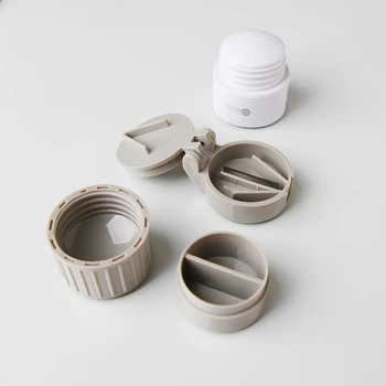 4 in1 Multifunction Pill Box Cutter Grinder Powder Case Cup Medicine Containers Minerals Display Makeup Stackable Storage Bottle
4 in1 Multifunction Pill Box Cutter Grinder Powder Case Cup Medicine Containers Minerals Display Makeup Stackable Storage Bottle