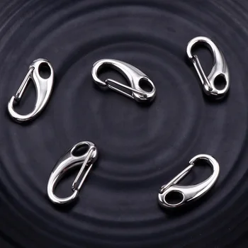 6Pcs/Lot 25*12MM Stainless Steel Spring Clasp Hooks For Keychain Bag Components DIY Jewelry Making Findings Supplies Handmade
6Pcs/Lot 25*12MM Stainless Steel Spring Clasp Hooks For Keychain Bag Components DIY Jewelry Making Findings Supplies Handmade