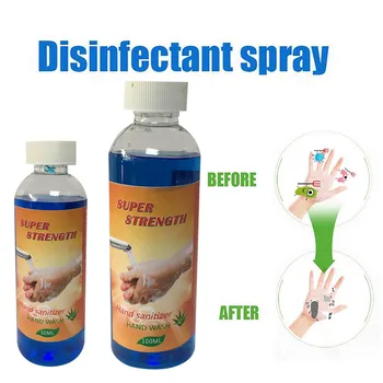 50ml/100ml Wash hand sanitizer Rinse Free Portable Household Cleaning Advanced Mild Hand Cleaning Care kill 99.99% of Germs#0414
50ml/100ml Wash hand sanitizer Rinse Free Portable Household Cleaning Advanced Mild Hand Cleaning Care kill 99.99% of Germs#0414