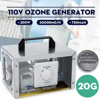 20g/h 110/220V Air Ozone Generator Air Purifier Sterilizer Ozonizer O3 Purifier Ozonizer Cleaner Sterilizer with Timing Switch
20g/h 110/220V Air Ozone Generator Air Purifier Sterilizer Ozonizer O3 Purifier Ozonizer Cleaner Sterilizer with Timing Switch