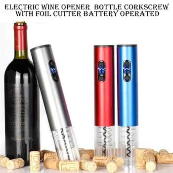 Dry Battery Electric Wine Openers with Light Automatic Bottle Opener Corkscrew with Foil Cutter and Vacuum Stopper Kitchen Tools
Dry Battery Electric Wine Openers with Light Automatic Bottle Opener Corkscrew with Foil Cutter and Vacuum Stopper Kitchen Tools