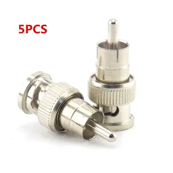 5pcs BNC Male to RCA male Adapter connector plug for CCTV Surveillance ip Camera video balun poe splitter Security System J17
5pcs BNC Male to RCA male Adapter connector plug for CCTV Surveillance ip Camera video balun poe splitter Security System J17