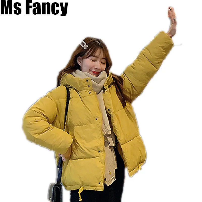 2019 Fall Woman Solid Color Short Cotton-padded Clothes Korean Style Student Bf Loose Coat Whit Hat
2019 Fall Woman Solid Color Short Cotton-padded Clothes Korean Style Student Bf Loose Coat Whit Hat