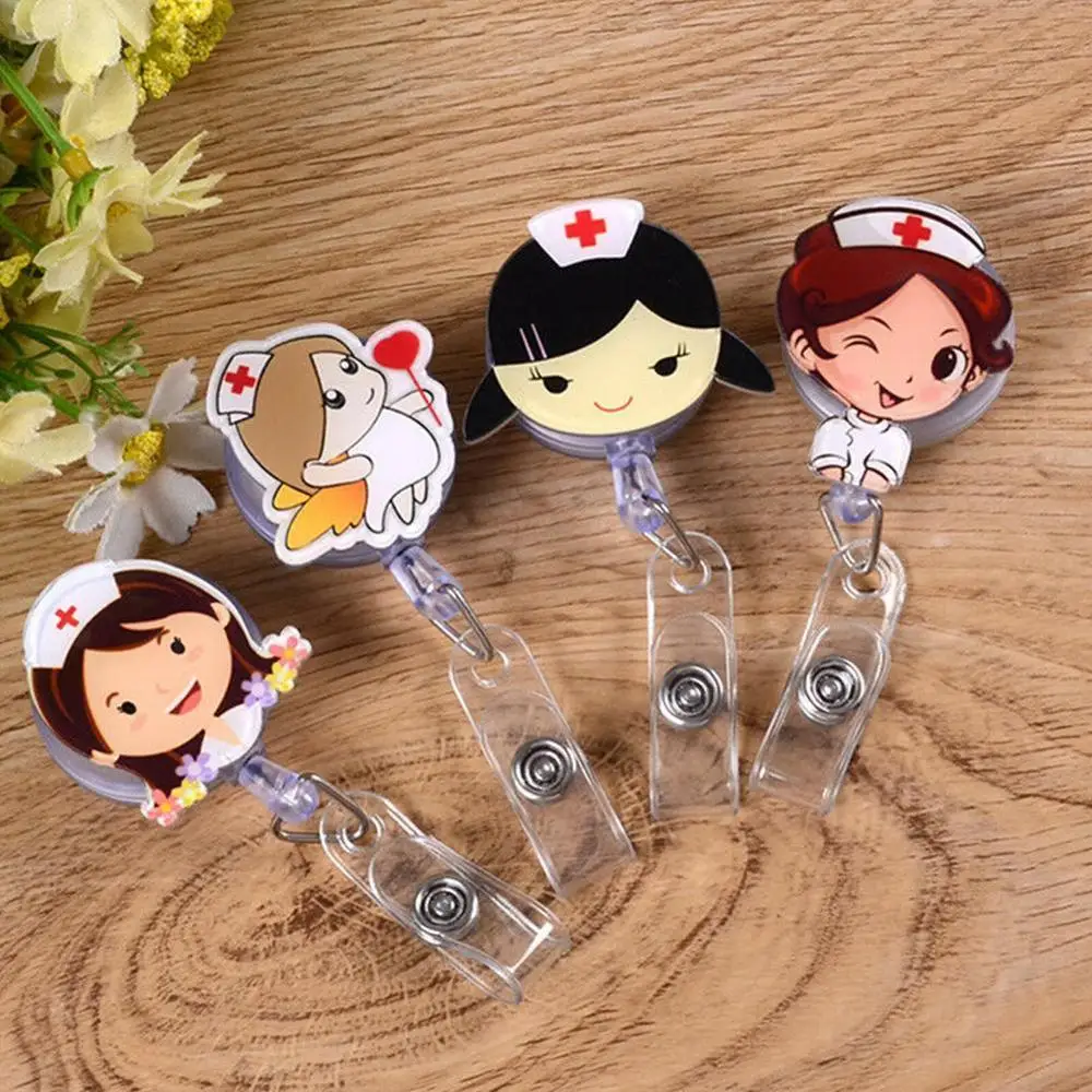 Retractable Nurse Badge Reel Clip Cartoon Doctor Nurse Hospital Students IC IDENTIFICATION Card Support Badge Holder Clip
Retractable Nurse Badge Reel Clip Cartoon Doctor Nurse Hospital Students IC IDENTIFICATION Card Support Badge Holder Clip