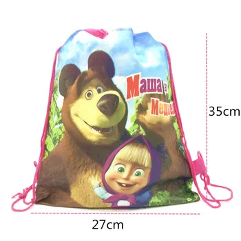 1pcs Masha and the Bear Drawstring bag for Girls Travel Storage Package Cartoon School Backpacks Children Birthday Party Favors
1pcs Masha and the Bear Drawstring bag for Girls Travel Storage Package Cartoon School Backpacks Children Birthday Party Favors