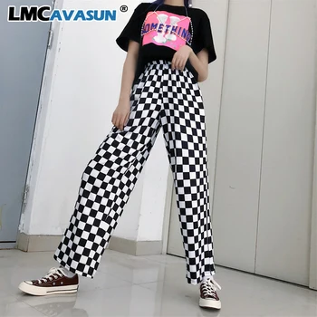 Women Man Checkerboard Plaid Loose pants Korean Wide leg pants Summer Harajuku Streetwear Hip Hop Punk Contrast trousers
Women Man Checkerboard Plaid Loose pants Korean Wide leg pants Summer Harajuku Streetwear Hip Hop Punk Contrast trousers