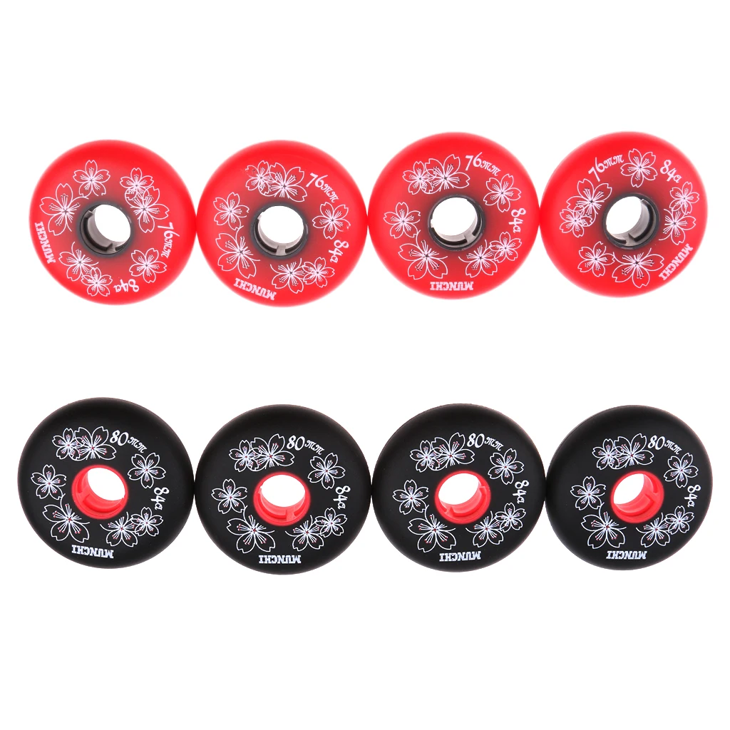8 Pieces Inline Roller Skate Skating Replacement Wheel 84A 76mm 80mm 8 Pieces Inline Roller Skate Skating Replacement Wheel 84A 76mm 80mm