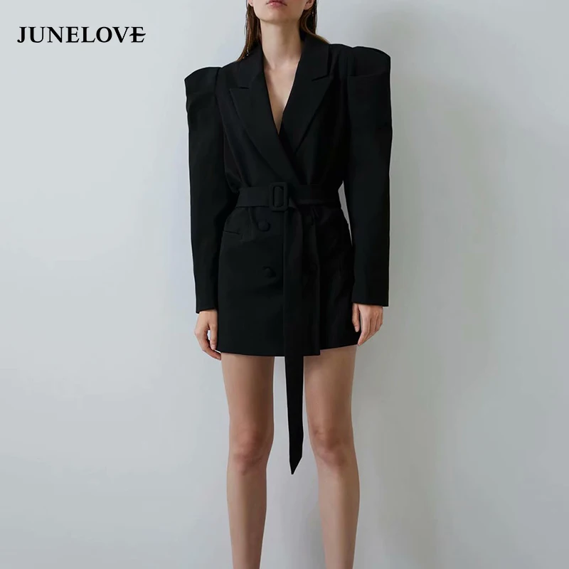 JuneLove Women Autumn Long Sleeve Blazers Jackets Vintage Double Breasted Female Sashes Blazers Casual Office Lady Loose Outwear
JuneLove Women Autumn Long Sleeve Blazers Jackets Vintage Double Breasted Female Sashes Blazers Casual Office Lady Loose Outwear