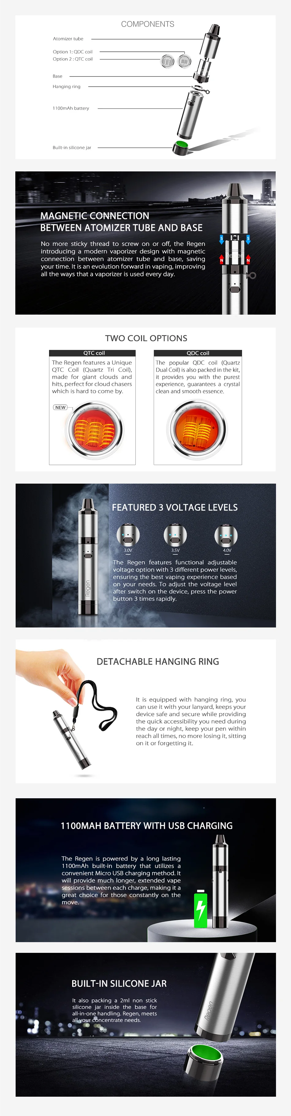 Yocan Regen Wax Kit 1100mAh