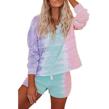 Boardwalk Overlook Seashell Sky Blue Multi Tie Dye Sets Hooded Long Sleeve Top Shorts Pants Two Pieces Suit Casual Matching Sets 
Boardwalk Overlook Seashell Sky Blue Multi Tie Dye Sets Hooded Long Sleeve Top Shorts Pants Two Pieces Suit Casual Matching Sets