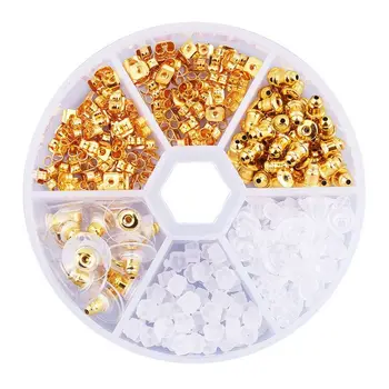 260Pcs Bullet Earring Stoppers Silicone Metal Plastic Assorted Earring Backs Box
260Pcs Bullet Earring Stoppers Silicone Metal Plastic Assorted Earring Backs Box