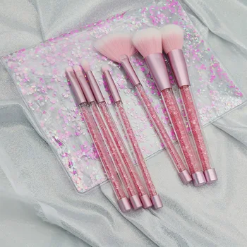 7 Pcs Glitter Diamond Crystal Handle Makeup Brushes Set Powder Foundation Eyebrow Face Make Up Brush Cosmetic Tool Kit
7 Pcs Glitter Diamond Crystal Handle Makeup Brushes Set Powder Foundation Eyebrow Face Make Up Brush Cosmetic Tool Kit