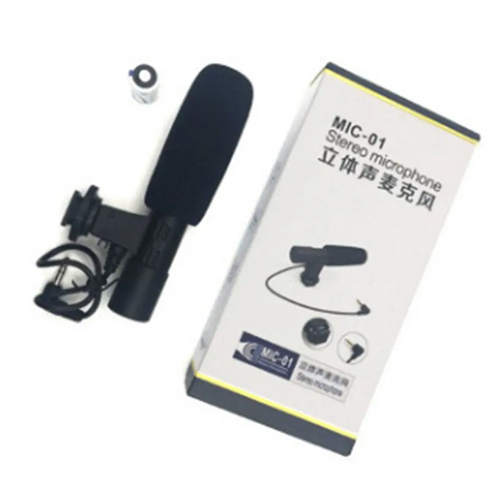 MIC-01 SLR Camera Microphone Photography Video Camera Stereo Recording Microphone for DV Digital SLR Camera Camcorder
MIC-01 SLR Camera Microphone Photography Video Camera Stereo Recording Microphone for DV Digital SLR Camera Camcorder
