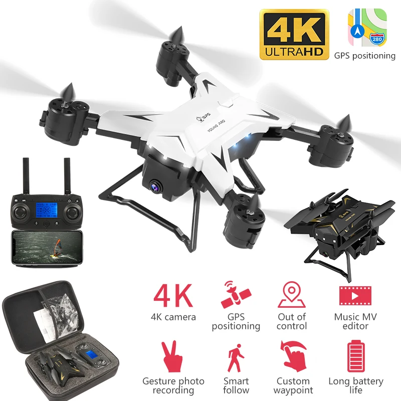 5G GPS RC Drone With HD 4K Camera Wide Angle WIFI FPV Quadcopter MV Editor Helicopter Gesture Photo Foldable Portable Dron
5G GPS RC Drone With HD 4K Camera Wide Angle WIFI FPV Quadcopter MV Editor Helicopter Gesture Photo Foldable Portable Dron