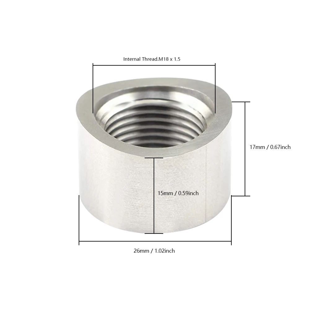 O2 Oxygen Sensor Plug with Inner Hex Head Stainless Steels Bung Plug M18x1.5 Exhaust Gas Oxygen Sensor Car Accessories
O2 Oxygen Sensor Plug with Inner Hex Head Stainless Steels Bung Plug M18x1.5 Exhaust Gas Oxygen Sensor Car Accessories