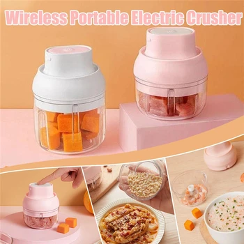 Wireless Portable Electric Crusher Electric food Garlic Machine Kitchen Masher Meat Grinder Vegetable Shredder Garlic Slicer J50 
Wireless Portable Electric Crusher Electric food Garlic Machine Kitchen Masher Meat Grinder Vegetable Shredder Garlic Slicer J50