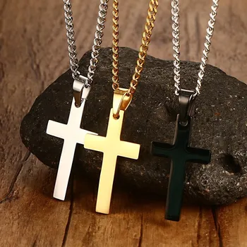 Classic Men Cross Pendant Necklace For Male Stainless Steel Necklace Statement Cruz Jewelry 24" Link Chain
Classic Men Cross Pendant Necklace For Male Stainless Steel Necklace Statement Cruz Jewelry 24" Link Chain