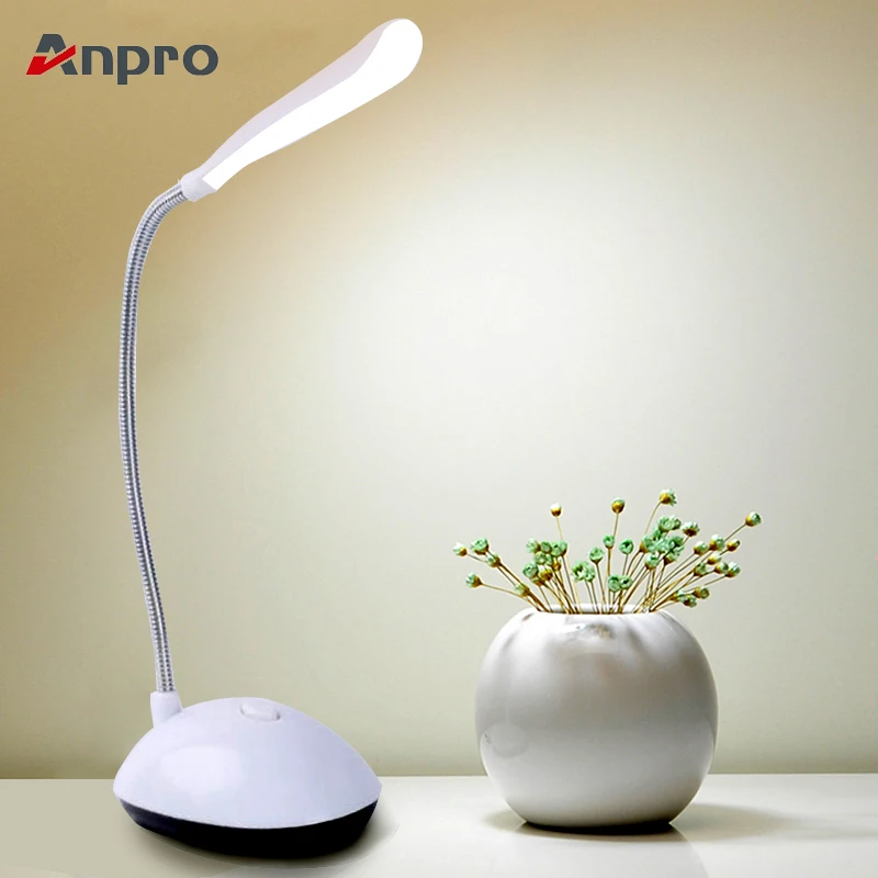 Anpro LED Desk Lamp Flexible Foldable Eye Protection Table Lamp AAA Battery Powered Reading Book Lights For Children Kids
Anpro LED Desk Lamp Flexible Foldable Eye Protection Table Lamp AAA Battery Powered Reading Book Lights For Children Kids