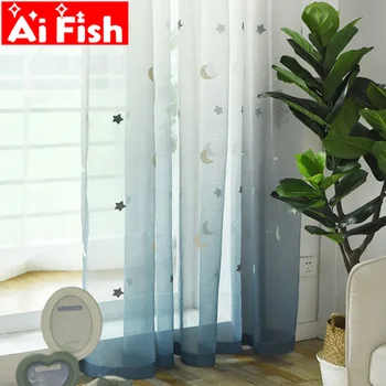 Window Screen Gauze Gradient Sheer Tulle Drapes Embroidery Stars-moon Hemp Tulle Fabrics Children's Living Room Curtains m154#30
Window Screen Gauze Gradient Sheer Tulle Drapes Embroidery Stars-moon Hemp Tulle Fabrics Children's Living Room Curtains m154#30