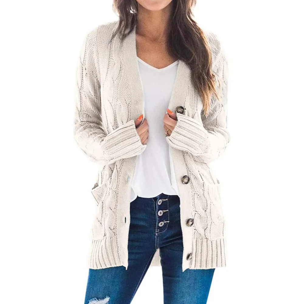 Unique Nature Womens Cable Knit Button Down Cardigan Boyfriend Open Front Long Sleeve Loose Fit Sweaters Coat with Pockets
Unique Nature Womens Cable Knit Button Down Cardigan Boyfriend Open Front Long Sleeve Loose Fit Sweaters Coat with Pockets