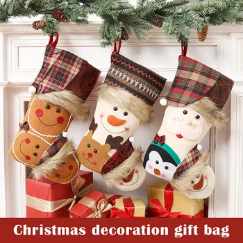 Gift Bag Christmas Socks Gift Bag Candy Bag Pendant Christmas Hanging Decorations Drop Shipping
Gift Bag Christmas Socks Gift Bag Candy Bag Pendant Christmas Hanging Decorations Drop Shipping