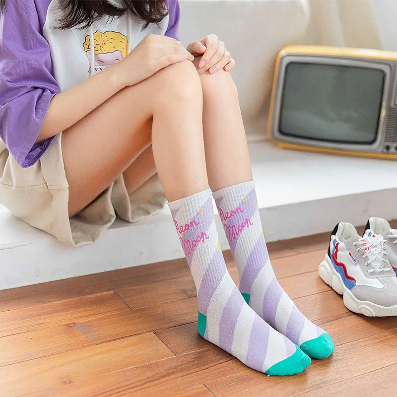 Креативные высококачественные модные Харадзюку каваи счастливые носки женские