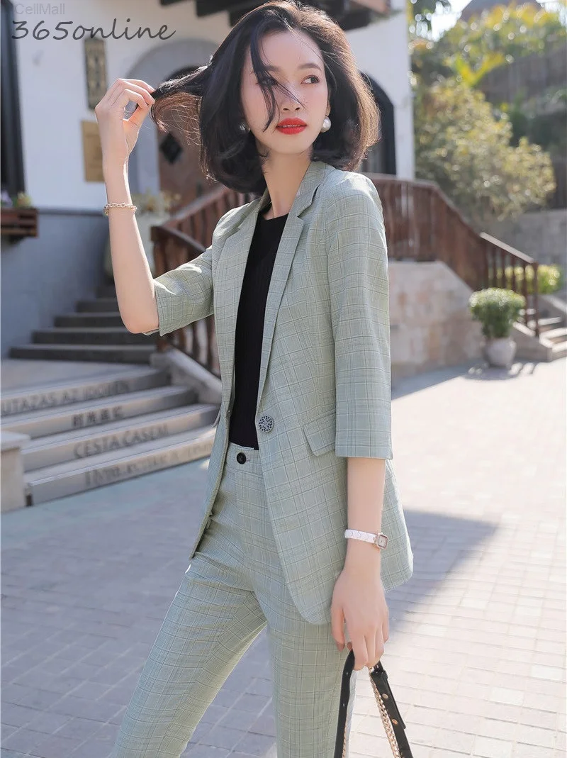 Formal Uniform Designs Pantsuits with 2 Piece Set Pants and Jackets Coat New Styles Spring Summer OL Professional Blazers Set
Formal Uniform Designs Pantsuits with 2 Piece Set Pants and Jackets Coat New Styles Spring Summer OL Professional Blazers Set