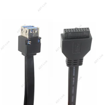 USB 3.0 Cable High Speed 20Pin 2 Port USB3.0 Hub USB 3.0 Front Panel Adapter Cable with Fixed Foot for PC Desktop Computer Black
USB 3.0 Cable High Speed 20Pin 2 Port USB3.0 Hub USB 3.0 Front Panel Adapter Cable with Fixed Foot for PC Desktop Computer Black
