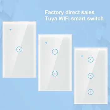 U.S. Type WiFi Smart Switch 120*74mm Smart Wall Switch Touch Remote Control Panel
U.S. Type WiFi Smart Switch 120*74mm Smart Wall Switch Touch Remote Control Panel