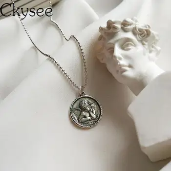 Ckysee New Real 925 Sterling Silver Guardian Angel Pendant Necklace For Fashion Women Simple Fine Charms Jewelry 
Ckysee New Real 925 Sterling Silver Guardian Angel Pendant Necklace For Fashion Women Simple Fine Charms Jewelry