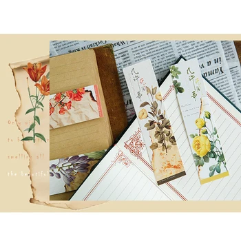 30pcs/pack Vintage Plant Bookmark Chinese style Flower Bookmark Gift Stationery 
30pcs/pack Vintage Plant Bookmark Chinese style Flower Bookmark Gift Stationery