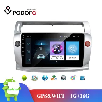 Podofo Android 9.0 Car Multimedia Video Player Stereo Touch Screen radio GPS Bluetooth WIFI For Citroen C4 C-Triomphe C-Quatre
Podofo Android 9.0 Car Multimedia Video Player Stereo Touch Screen radio GPS Bluetooth WIFI For Citroen C4 C-Triomphe C-Quatre