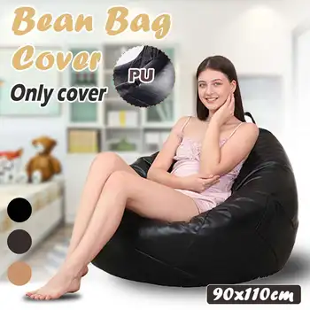 PU BeanBag Sofas Cover Chairs without Filler Linen Leather Lounger Seat Bean Bag Puff asiento Couch Tatami Living Room Furniture 
PU BeanBag Sofas Cover Chairs without Filler Linen Leather Lounger Seat Bean Bag Puff asiento Couch Tatami Living Room Furniture