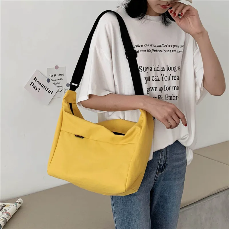 Big Bag Ladies 2020 New Stylish Simple Slung Canvas WALLET Students Large-Capacity Joker Leisure Lhoulder Purses And Handbags
Big Bag Ladies 2020 New Stylish Simple Slung Canvas WALLET Students Large-Capacity Joker Leisure Lhoulder Purses And Handbags