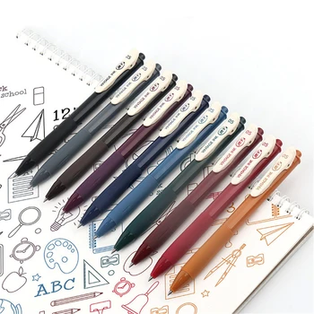 5pcs 0.5mm Vintage Color Gel Pens Set Quick Dry Binder Clip Soft Rubber Grip Pens Student Stationery School Office Supplies
5pcs 0.5mm Vintage Color Gel Pens Set Quick Dry Binder Clip Soft Rubber Grip Pens Student Stationery School Office Supplies
