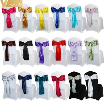25pcs Satin Chair Sash Bow Ties For Banquet Wedding Party Home Baby Shower Chair Cover Craft Decoration Supplies 6 x 108inch
25pcs Satin Chair Sash Bow Ties For Banquet Wedding Party Home Baby Shower Chair Cover Craft Decoration Supplies 6 x 108inch