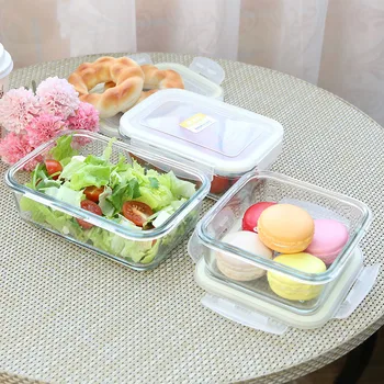 Microwave heated glass bento box with lid for office workers refrigerator special fruit sealed fresh case YHJ40214
Microwave heated glass bento box with lid for office workers refrigerator special fruit sealed fresh case YHJ40214