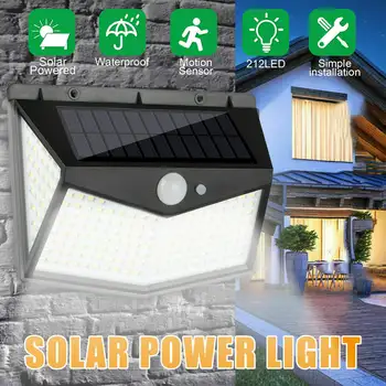 212 Led Solar Light Outdoor Solar Wall Lamp LED Bulb IP65 PIR Motion Sensor Lampara Solar Lighting Garden Decoration Lights 60W
212 Led Solar Light Outdoor Solar Wall Lamp LED Bulb IP65 PIR Motion Sensor Lampara Solar Lighting Garden Decoration Lights 60W