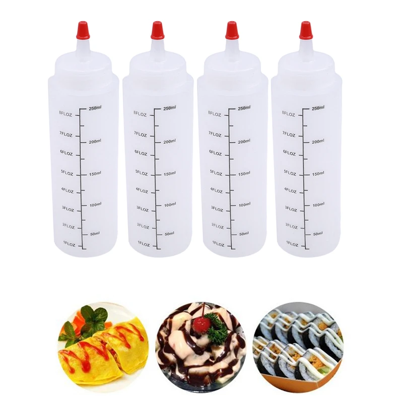 Five-piece/set Condiment Bottles Multi-function Squeeze Bottle Sauce Salad Ketchup Squeezing Bottle Vial Kitchen Household Tools
Five-piece/set Condiment Bottles Multi-function Squeeze Bottle Sauce Salad Ketchup Squeezing Bottle Vial Kitchen Household Tools