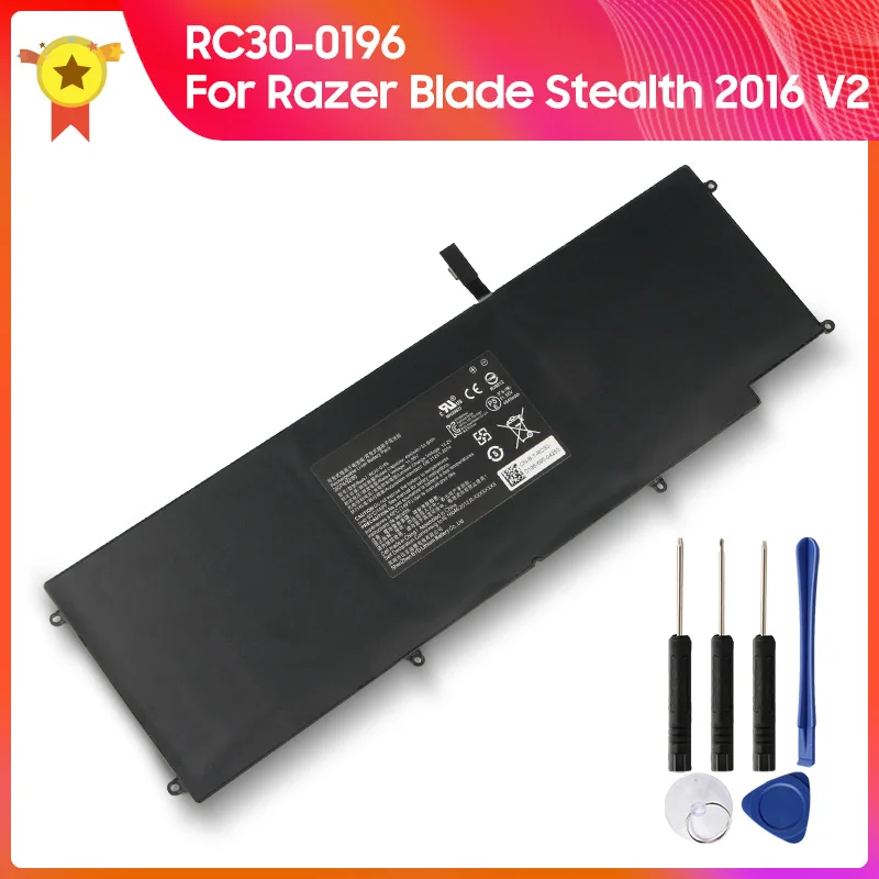 Original Battery RC30-0196 Laptop Battery For Razer Blade Stealth 2016 V2 I7-7500U 3ICP4/92/80 4640mAh Authentic + Tool
Original Battery RC30-0196 Laptop Battery For Razer Blade Stealth 2016 V2 I7-7500U 3ICP4/92/80 4640mAh Authentic + Tool