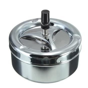 Round Push Down Ashtray Metal Spinning Cigarette Ashtray for Home Office Bar and Restaurant Smoke Ash Tray Holder Indoor Outdoor
Round Push Down Ashtray Metal Spinning Cigarette Ashtray for Home Office Bar and Restaurant Smoke Ash Tray Holder Indoor Outdoor