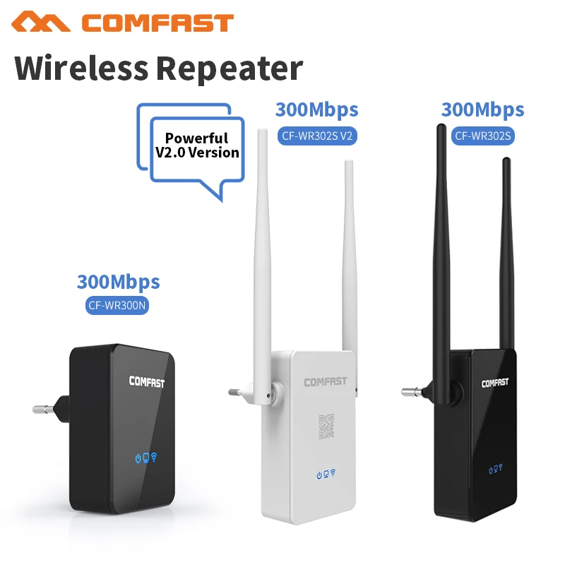 300 Мбит/с сильный Wifi 2 усилитель удлинитель Универсальный Repitidor беспроводной